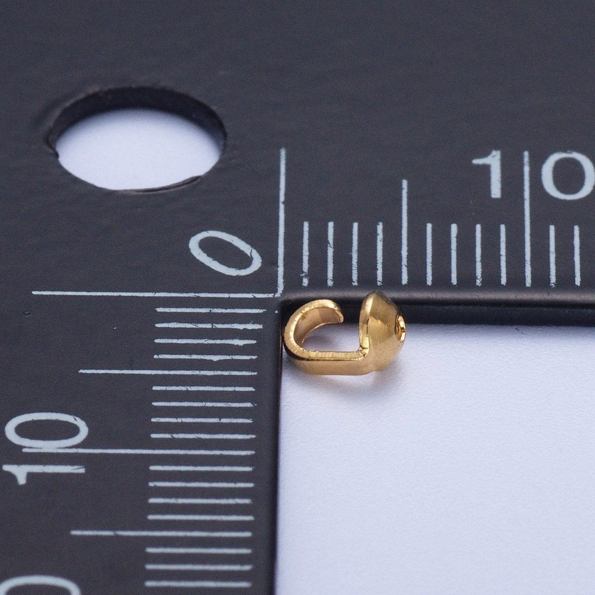 24K Gold Filled 4.8mm Bead Tips Connector Jewelry Making Findings Pack | K-031 K-030 - DLUXCA