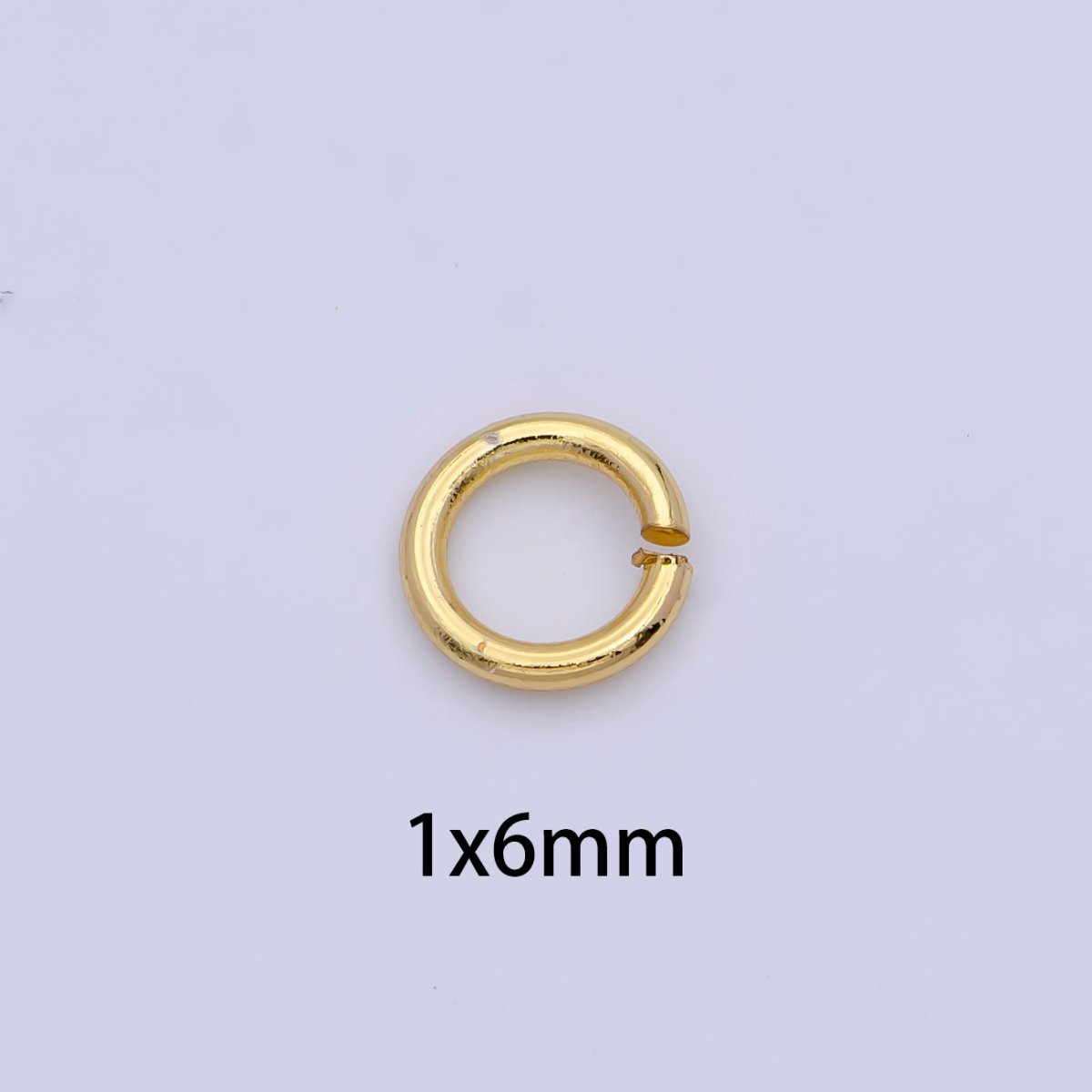 24K Gold Filled 5mm, 6mm, 7mm, 8mm (18 Gauge) Jump Ring Jewelry Making Supply | SP-1560 ~ SP1563-15 - DLUXCA