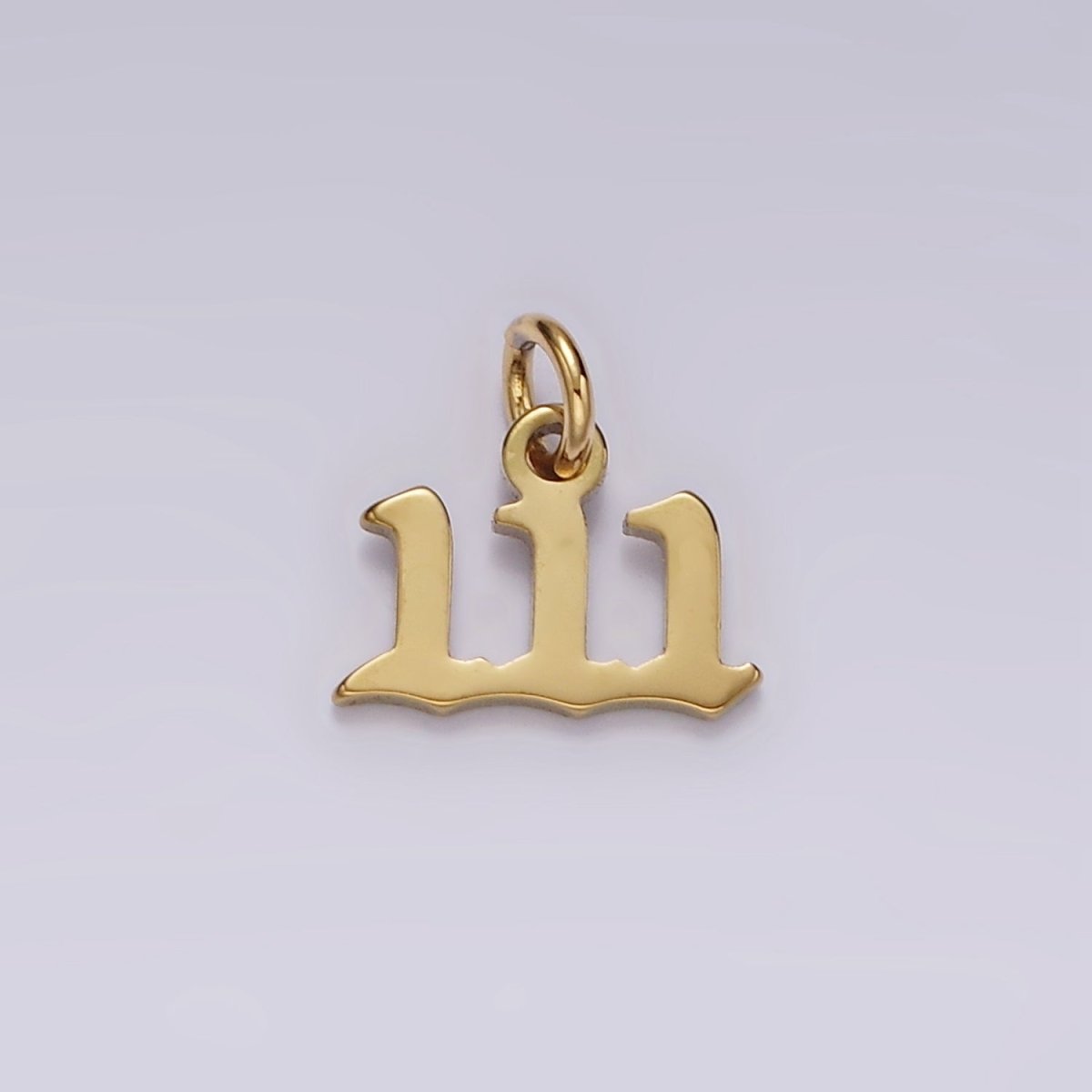 24K Gold Filled Angel Number Numerology Minimalist Mini Charm | AG606 - AG610 - DLUXCA