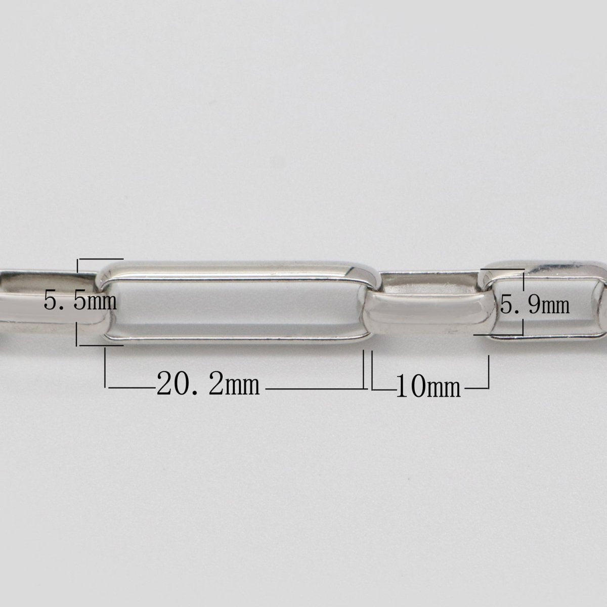 24K Gold Filled Bold Gold Shiny Square Paperclip Chain by Yard, Link Cable Rolo Elongate Chain, Wholesale bulk Roll Chain Jewelry Making| ROLL-559 ROLL-560 Clearance Pricing - DLUXCA