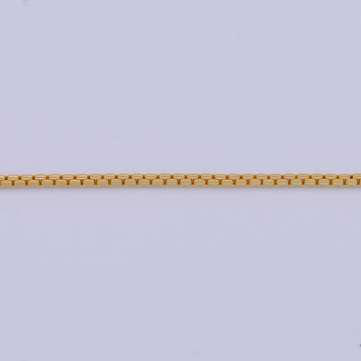 24k Gold Filled Box Chain Necklace Dainty Box Chain Necklace, 1mm Link Chain Necklace, Box Chain Ready to Wear Necklace | WA-1132 Clearance Pricing - DLUXCA