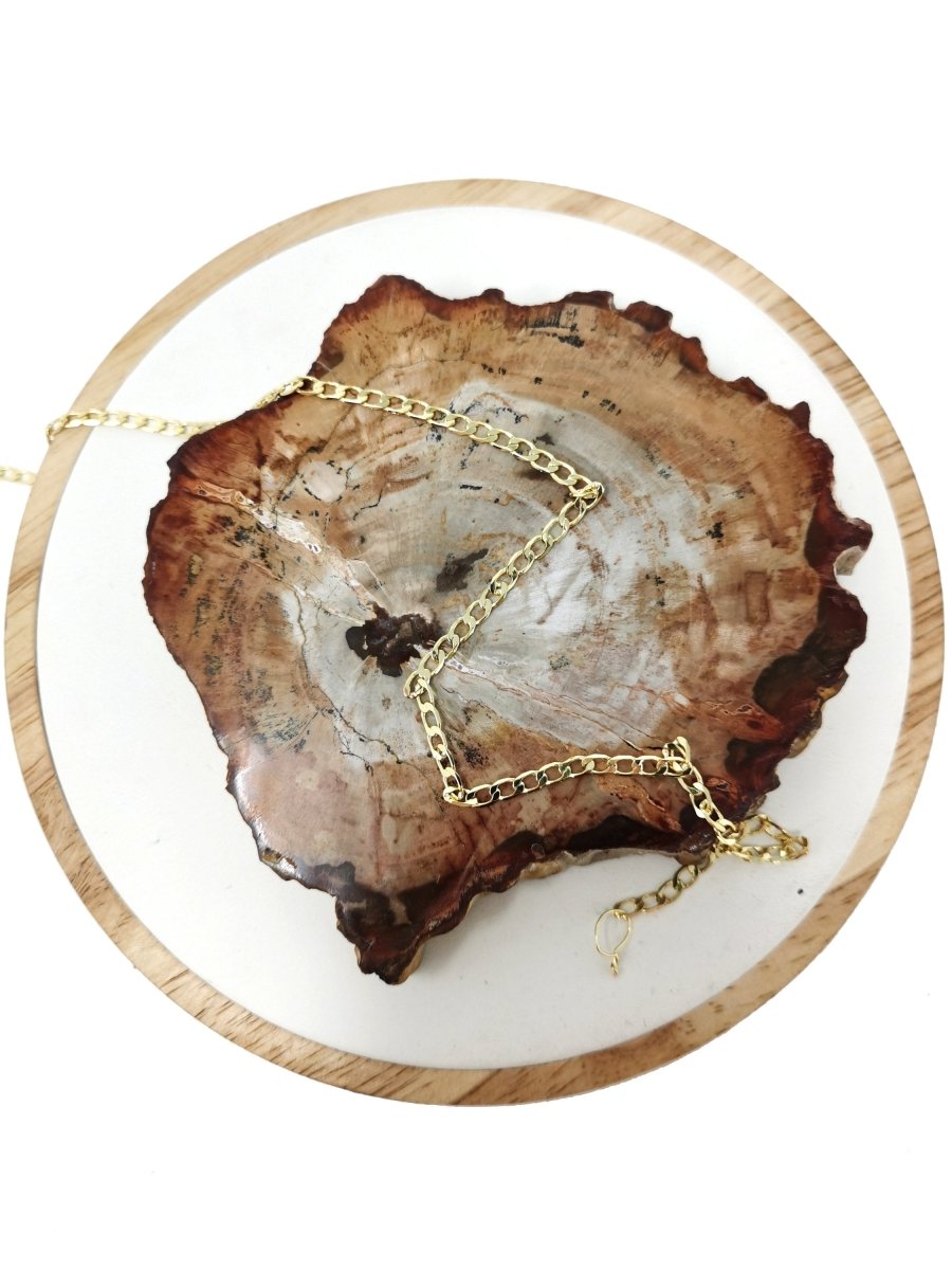 24K Gold Filled Chain Cuban Link Chain, Width 3mm Thickness, Gold Filled Finding Chain For Necklace Bracelet Jewelry Making | ROLL-087 - DLUXCA