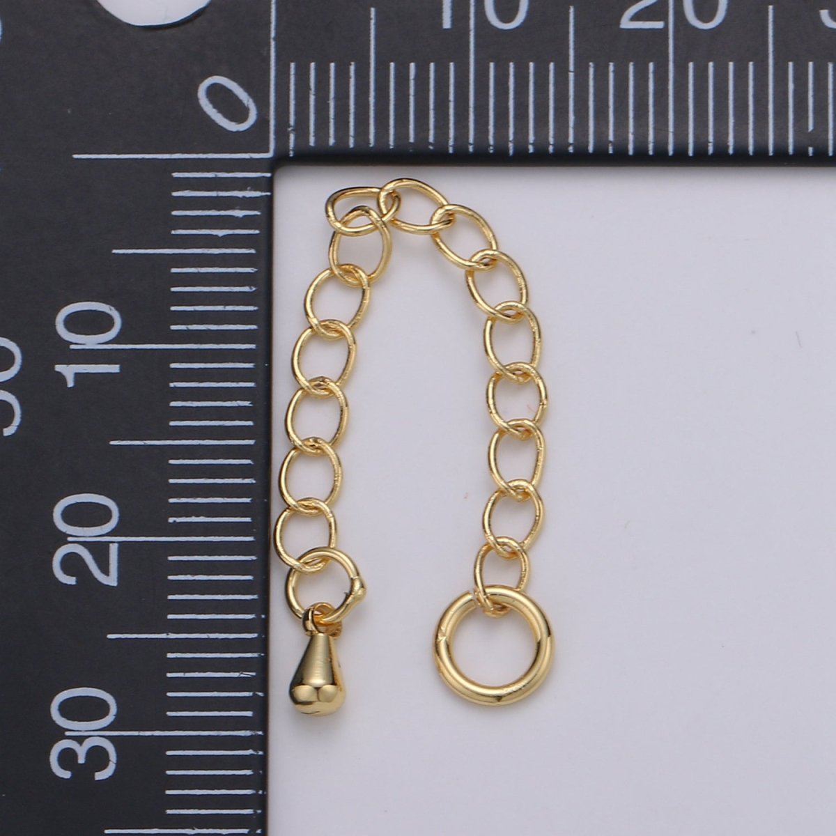 24K Gold Filled Chain Extender Gold / Silver For DIY Jewelry Making Chain Extender L-125~L-128 - DLUXCA