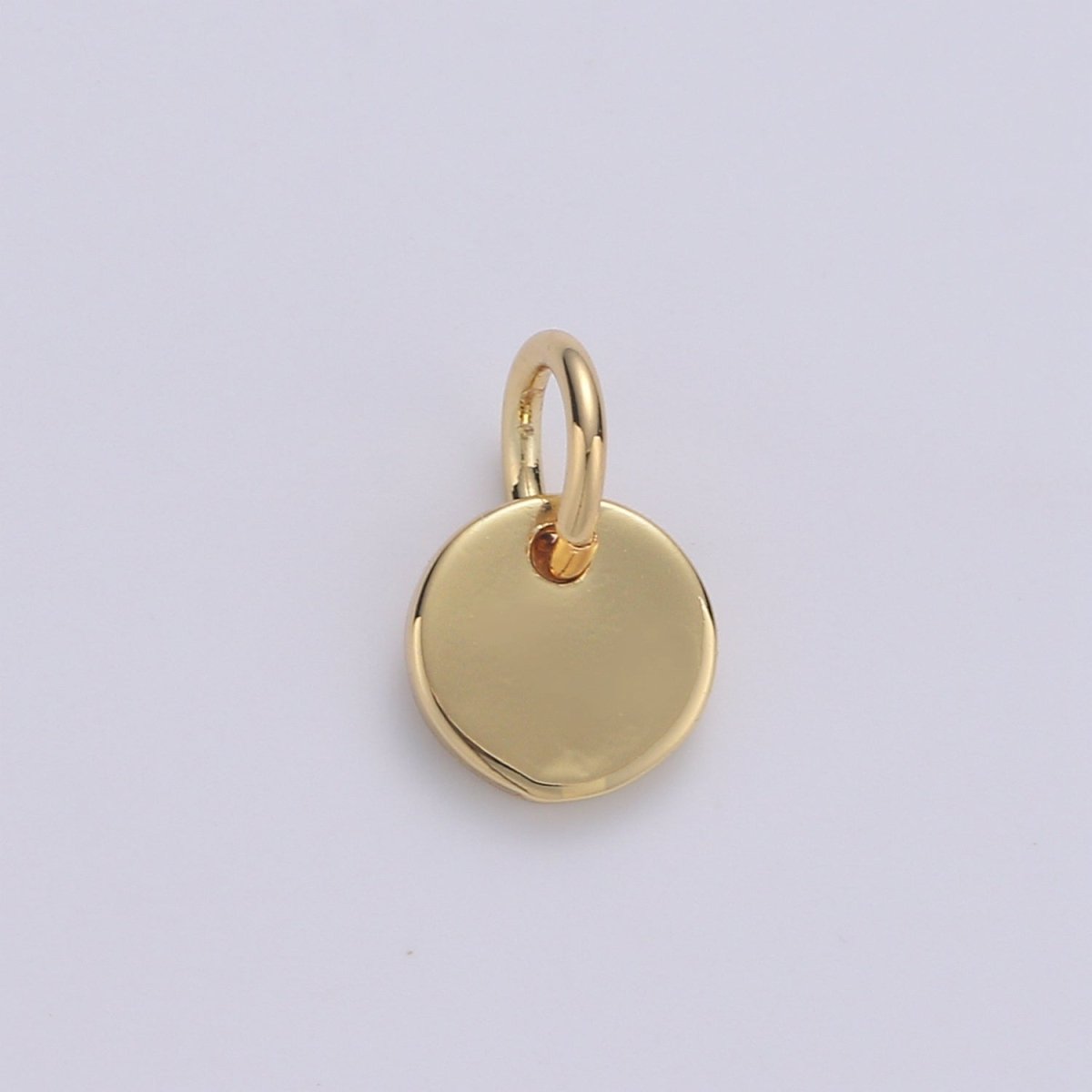 24k Gold Filled Circular charm DIY Earring Jewelry, Earring & Pendant Supply DIY Findings, Wristlet Charm, D-294-D-297 - DLUXCA