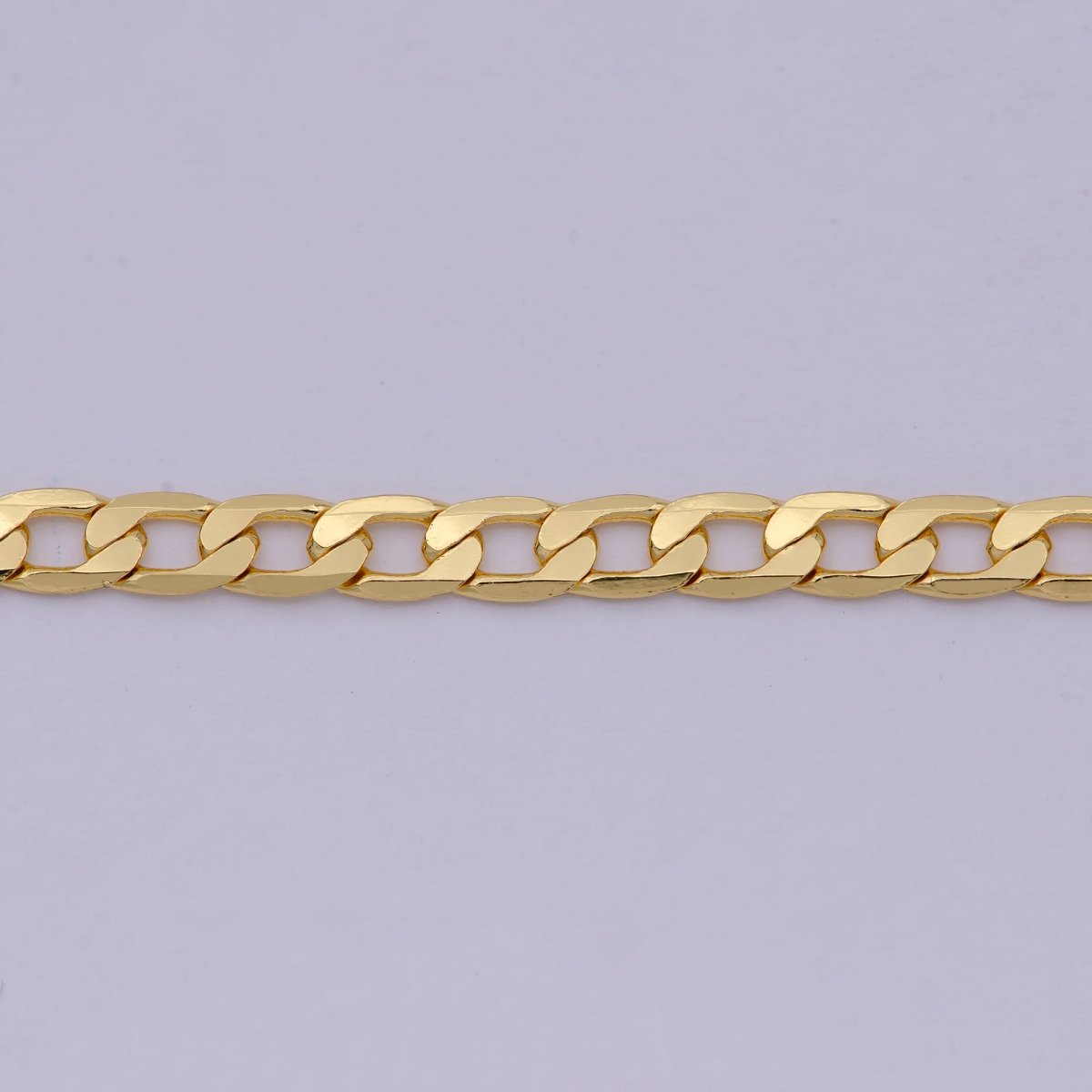 24K Gold Filled Cuban Link Chain Necklace 18 inch Miami Cuban, 3.2mm Gold Chain, Curb Link, Men Women Chain Necklaces | WA-523 Clearance Pricing - DLUXCA
