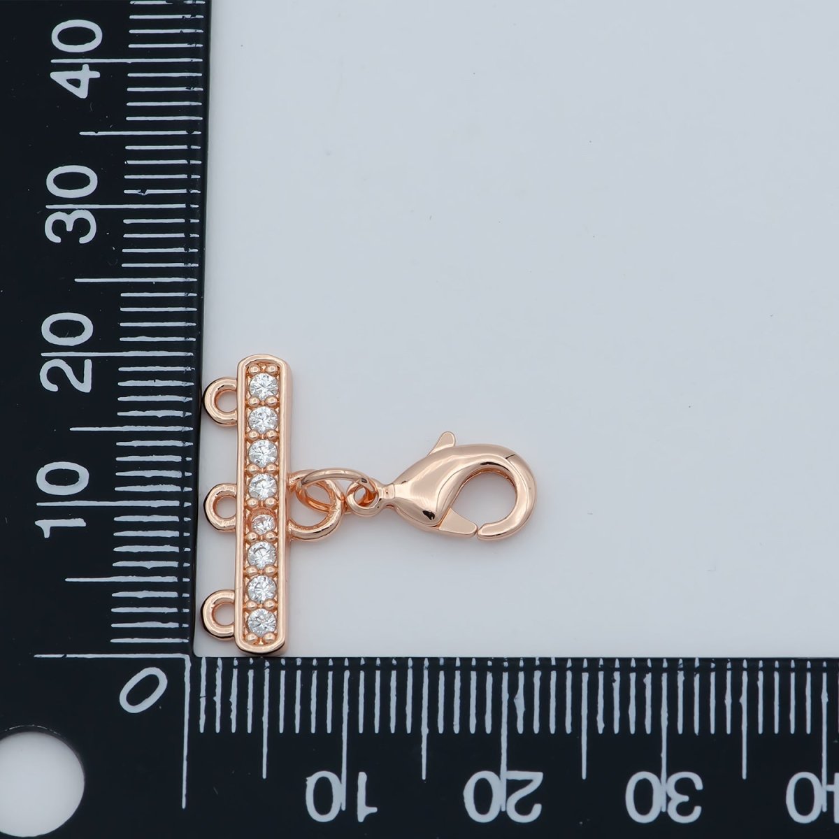 24K Gold Filled Cubic Zircon Crystal Lobster Clasp Necklace Layer Chain Extender L-394 L-395 - DLUXCA