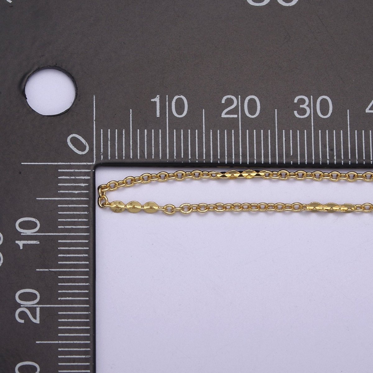 24K Gold Filled Dainty 1.5mm Width Link Chain, Unique Rolo Unfinished Chain in Gold & Silver Color, Chain For Jewelry Making | ROLL-692, ROLL-693 Clearance Pricing - DLUXCA