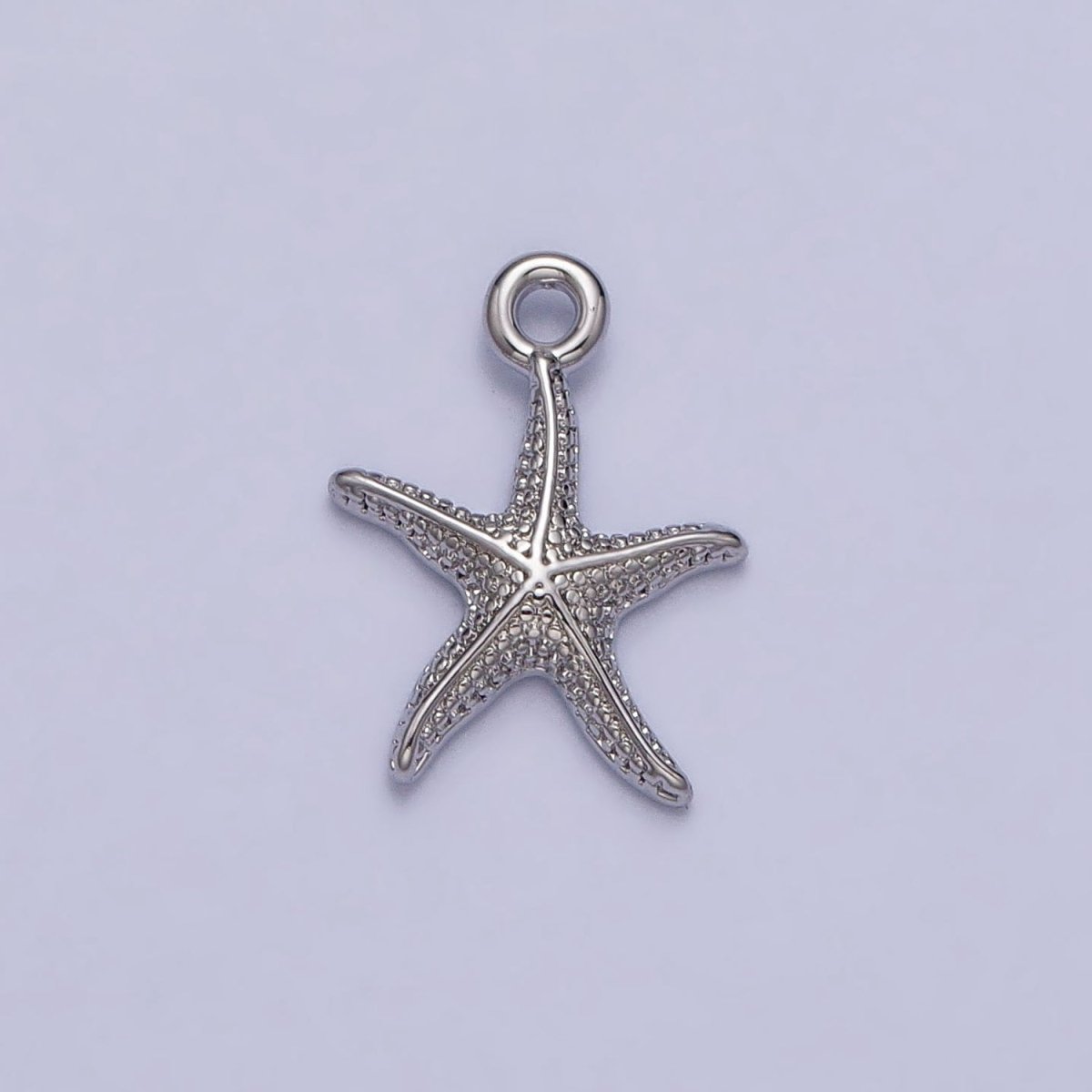 24K Gold Filled Dotted Starfish Sea Ocean Creature Charm in Gold & Silver | AC337 AC338 - DLUXCA