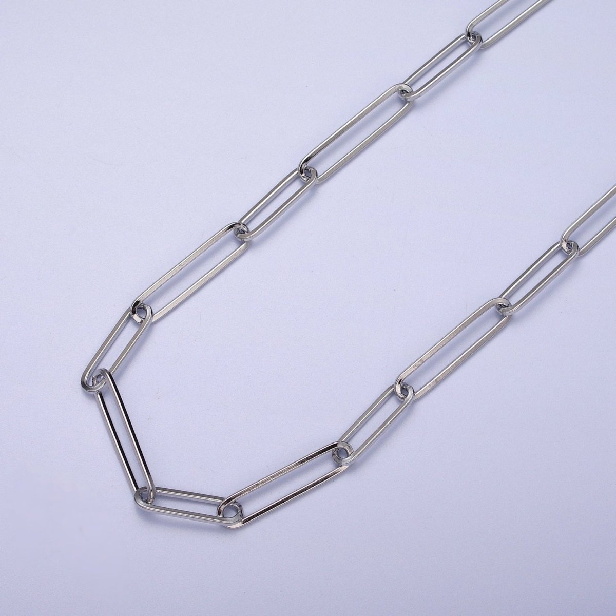 24K Gold Filled Double 15mm & 20mm Paperclip Link Gold, Silver Unfinished Chain | ROLL-921 ROLL-922 Clearance Pricing - DLUXCA