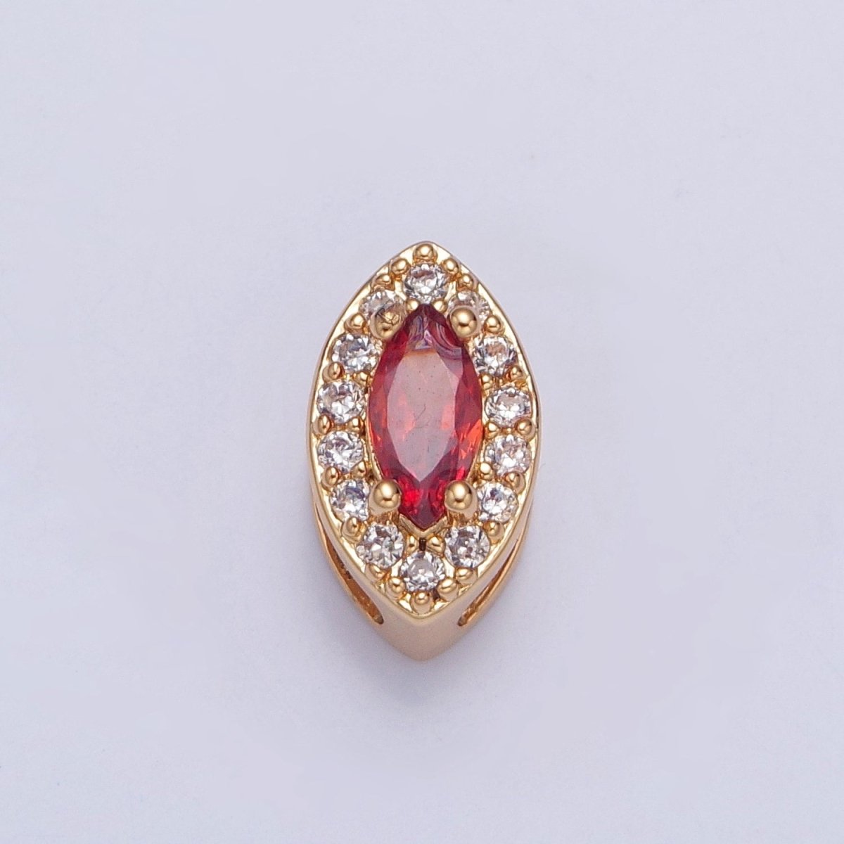 24K Gold Filled Evil Eye Spacer Bead, CZ Micro Pave Amulet Charm Bracelet Necklace Supply For DIY Jewelry Making B-446 B-447 B-449 B-451 B-456 B-572 W-781 - DLUXCA