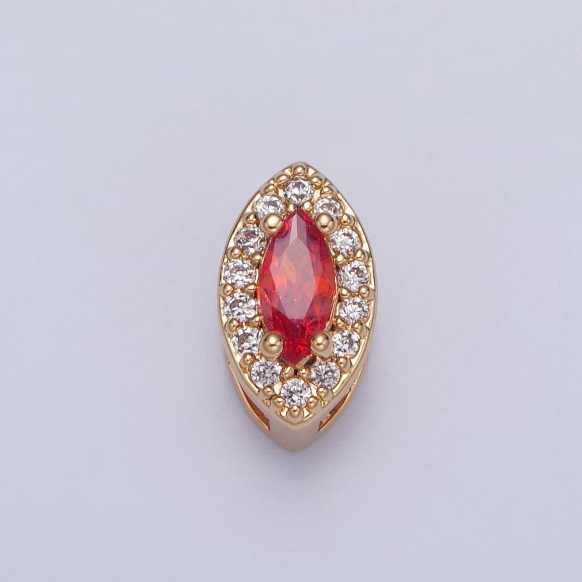 24K Gold Filled Evil Eye Spacer Bead, CZ Micro Pave Amulet Charm Bracelet Necklace Supply For DIY Jewelry Making B-446 B-447 B-449 B-451 B-456 B-572 W-781 - DLUXCA