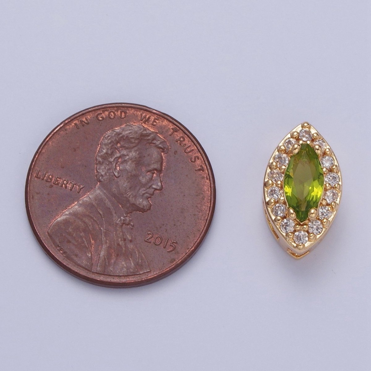 24K Gold Filled Evil Eye Spacer Bead, Micro Pave Multicolor CZ Cubic Zirconia Bead Supply Component For Jewelry Making W-857~W-865 - DLUXCA