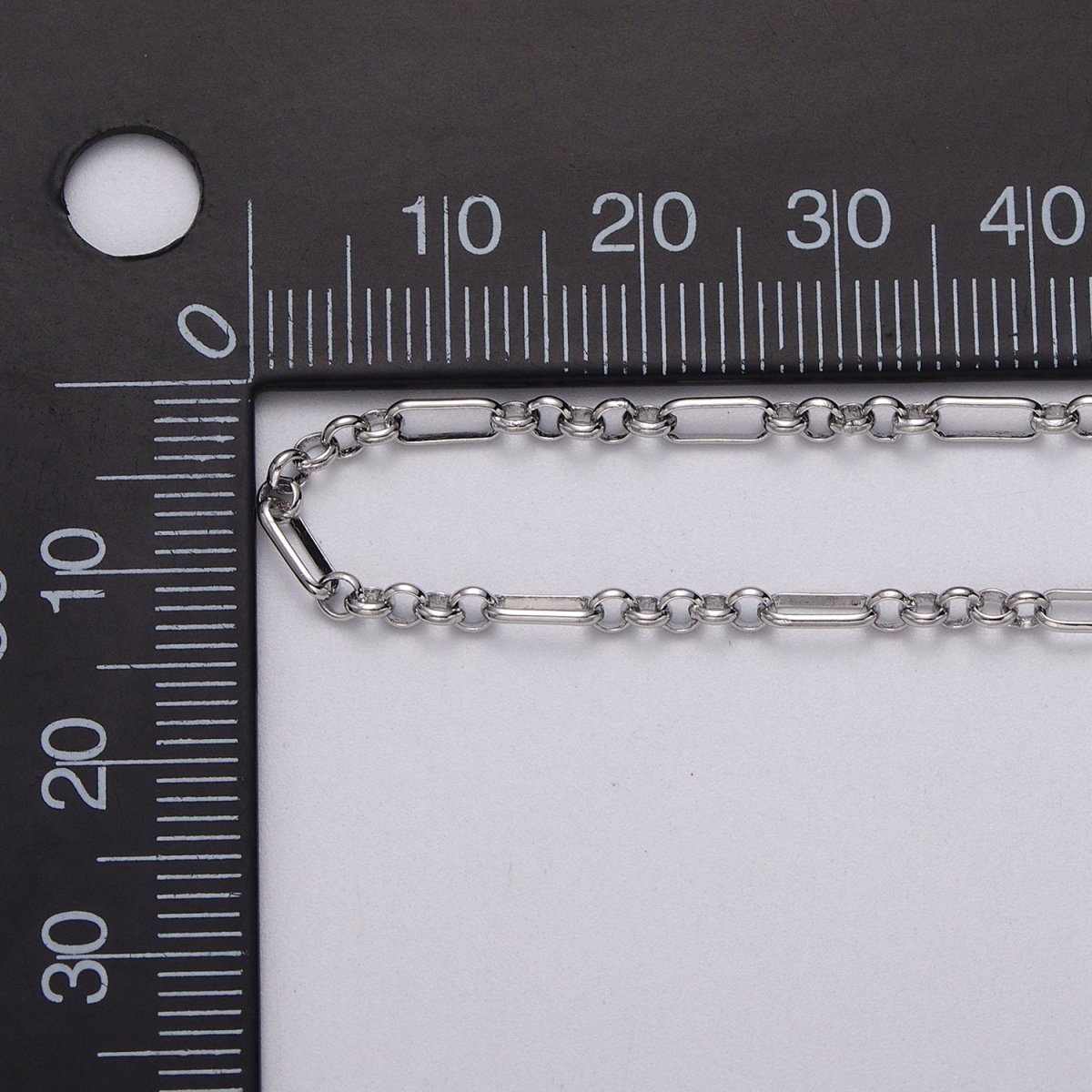 24k Gold Filled Figaro Long and Short Fancy Chain Triple, Double Rolo Link Unfinished Chain in Gold & Silver | ROLL-1061, ROLL-1062, ROLL-1085, ROLL-1084 Clearance Pricing - DLUXCA