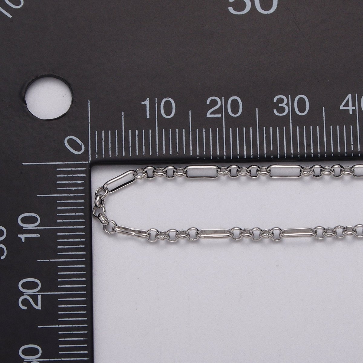 24k Gold Filled Figaro Long and Short Fancy Chain Triple, Double Rolo Link Unfinished Chain in Gold & Silver | ROLL-1061, ROLL-1062, ROLL-1085, ROLL-1084 Clearance Pricing - DLUXCA