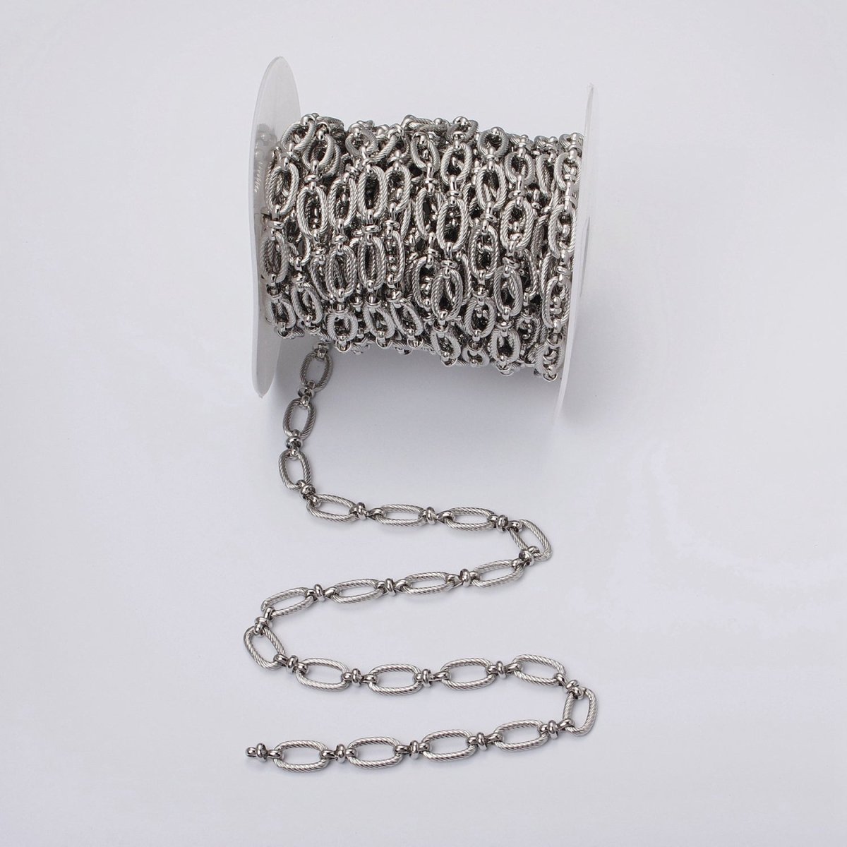 24k Gold Filled Figaro Long and Short Fancy Unfinished Chain in Gold & Silver | ROLL-1139 ROLL-1140 Clearance Pricing - DLUXCA