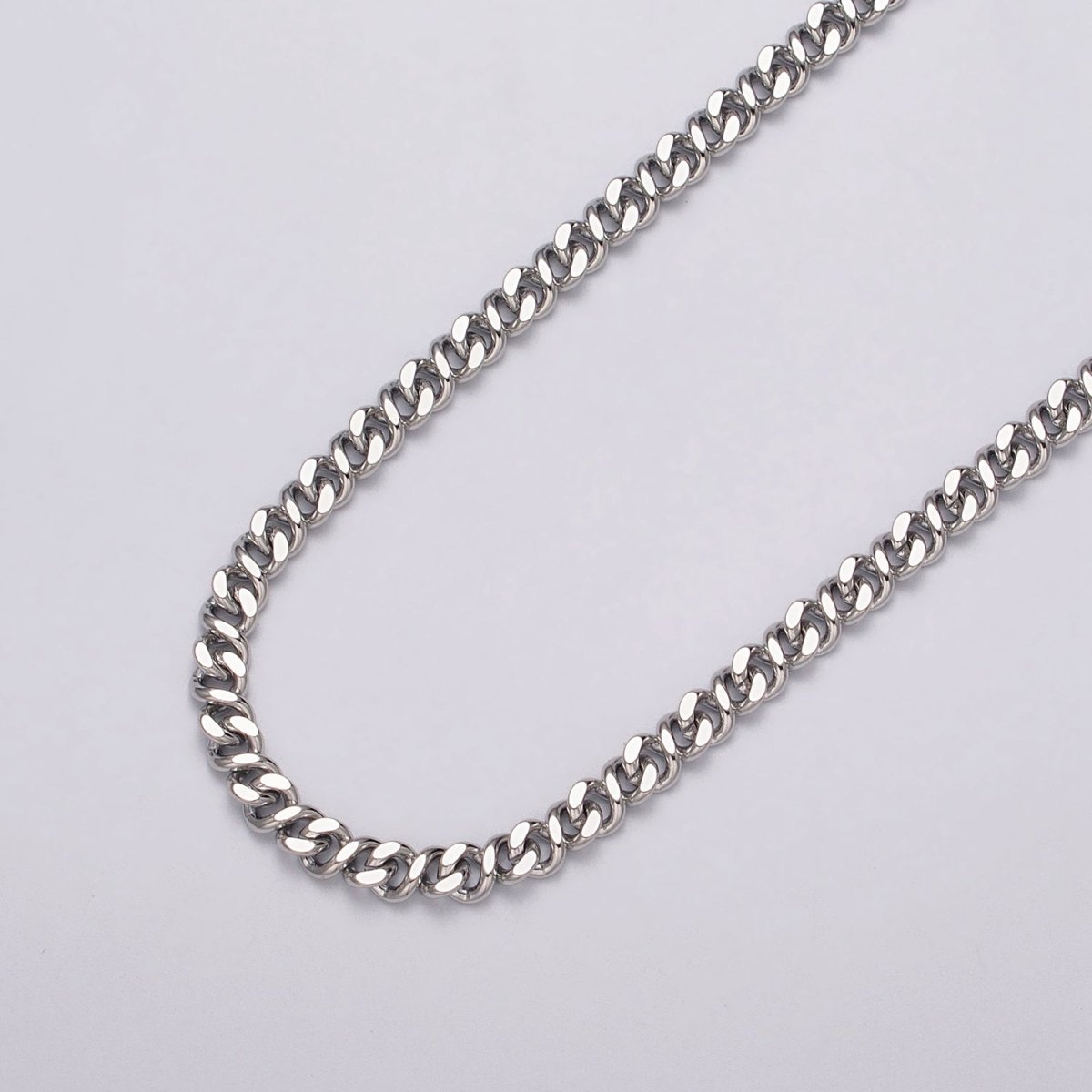 24k Gold Filled Flat Double Curb Figaro Eight Designed Unfinished Chain by Yard in Gold & Silver | ROLL-1053, ROLL-1107 Clearance Pricing - DLUXCA