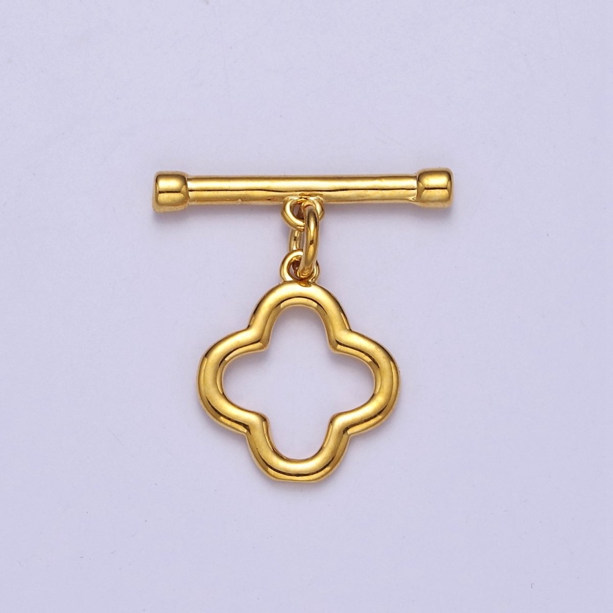 24k Gold Filled Flower Toggle Clasp, Jewelry Clasp OT Clasp Findings L-702 L-703 L-704 - DLUXCA