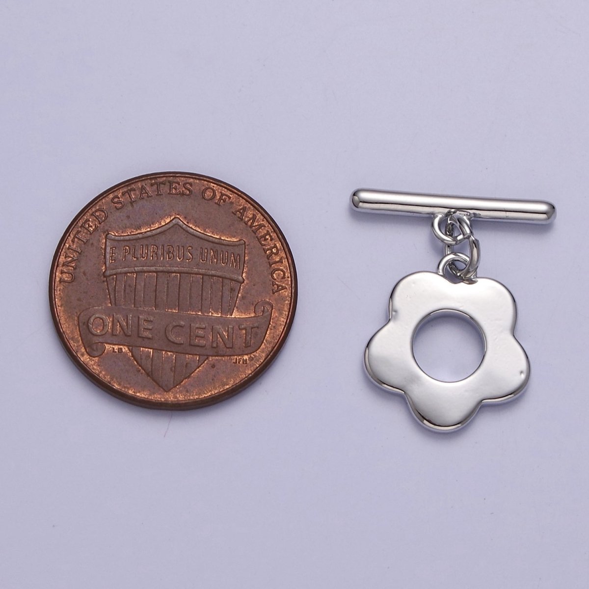 24k Gold Filled Flower Toggle Clasp, Jewelry Clasp OT Clasp Findings L-711 L-712 L-822 - DLUXCA