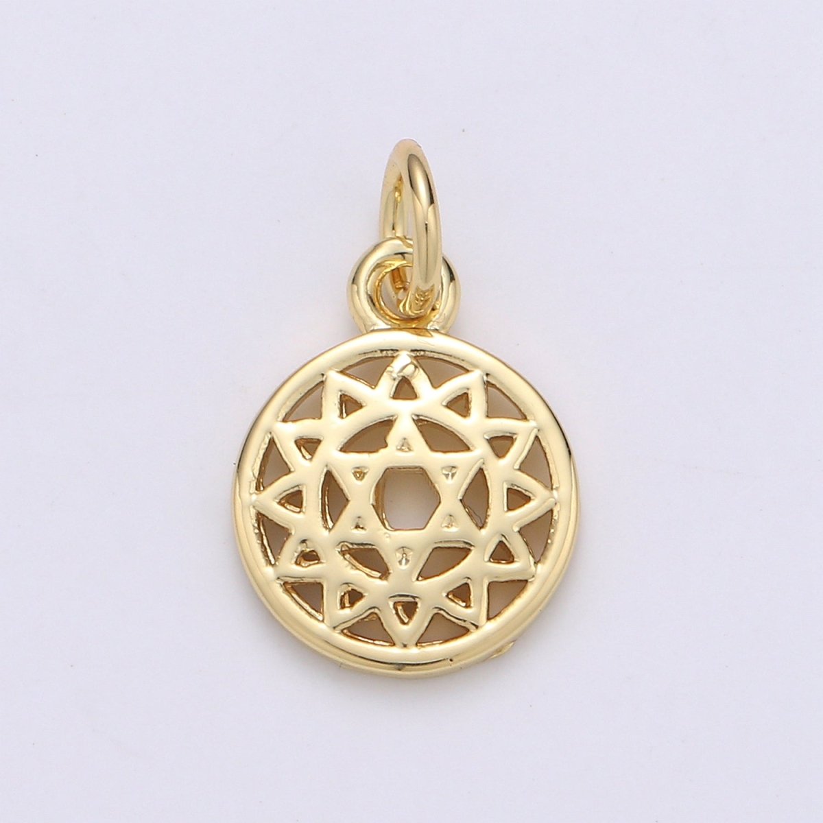 24K Gold Filled Geometry Charm D-917 - DLUXCA