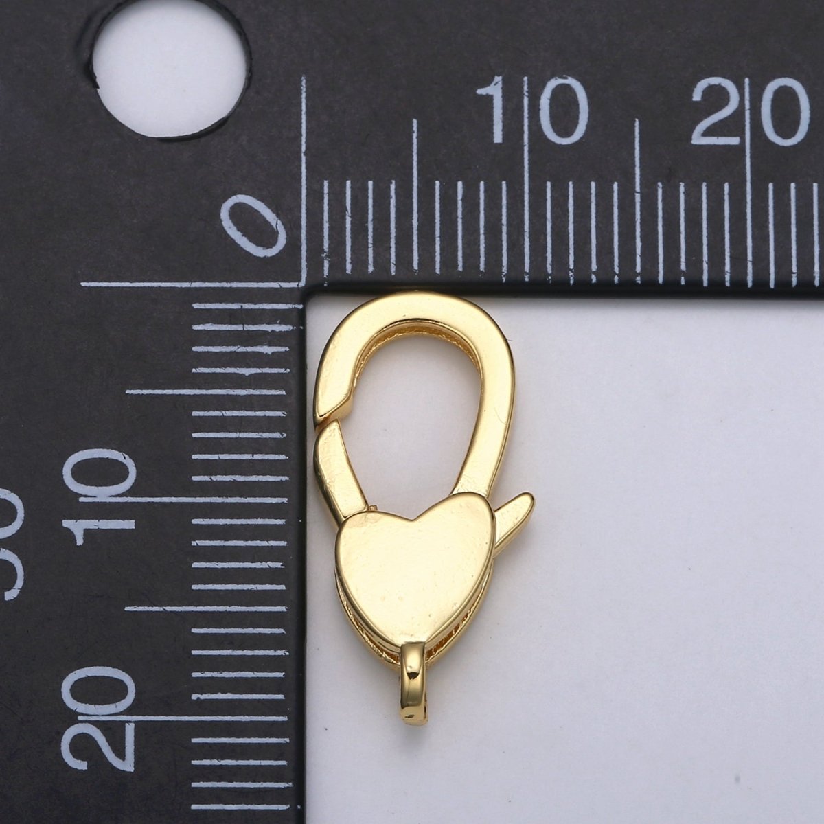 24K Gold Filled Heart Lobster Clasp For DIY Jewelry Making For Bracelet Necklace Supplies L-173 - DLUXCA