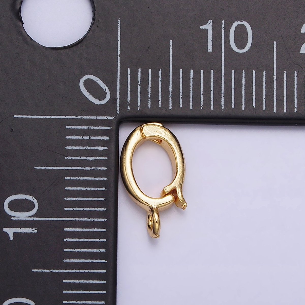 24K Gold Filled Heart Oval Open Loop Interchangeable Charm Holder Jewelry Making Supply | Z-443 - DLUXCA