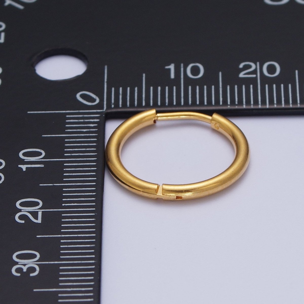 24K Gold Filled Hoop Earrings-Sleeper Earrings Hypoallergenic Earring Hoops Women Hoops Everyday Simple Hoops-Tiny Hoops P-289 P-290 P-291 P-292 P-293 P-294 P-295 P-296 P-297 P-298 - DLUXCA