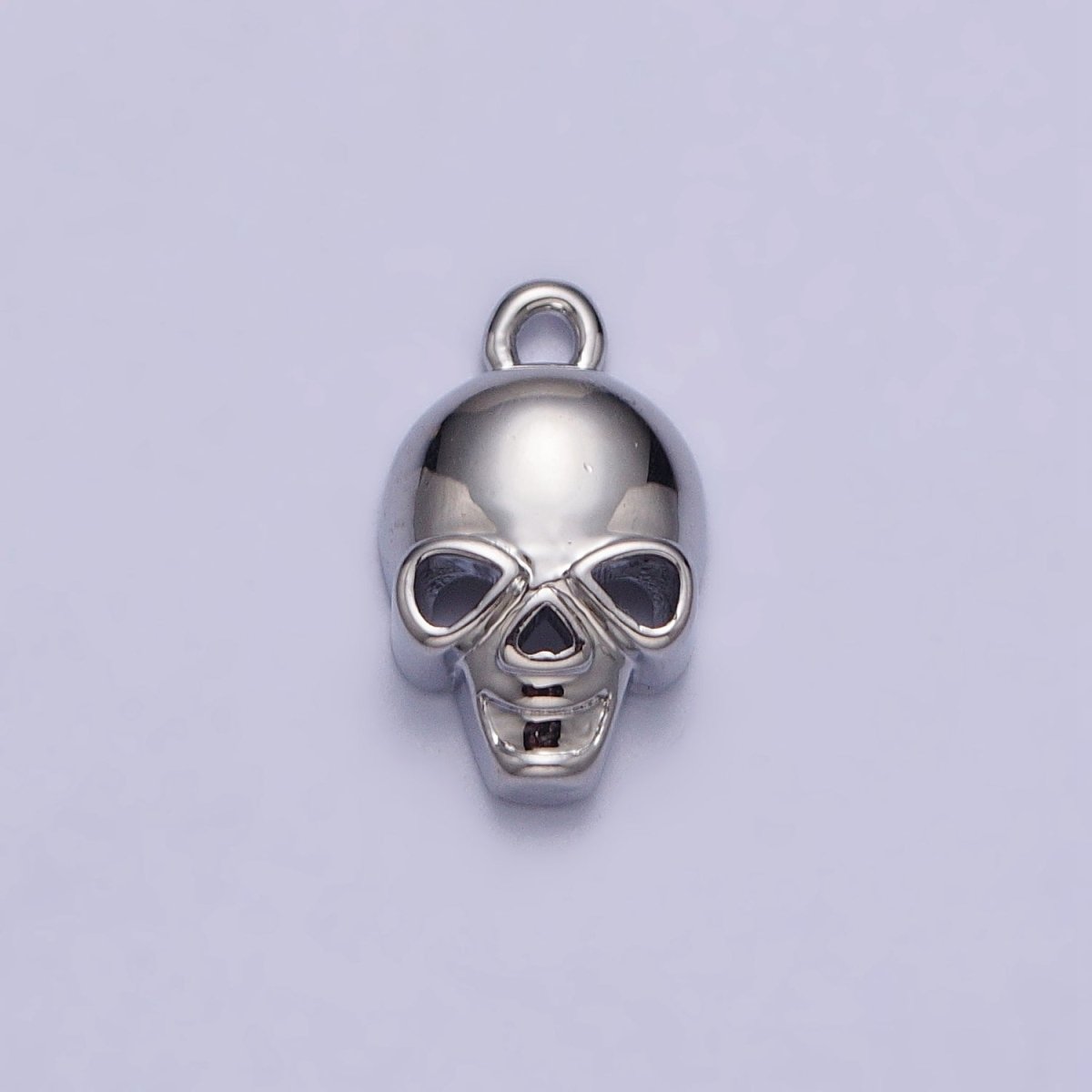 24K Gold Filled Human Skeleton Skull Add-On Charm in Gold & Silver | AC341 AC342 - DLUXCA