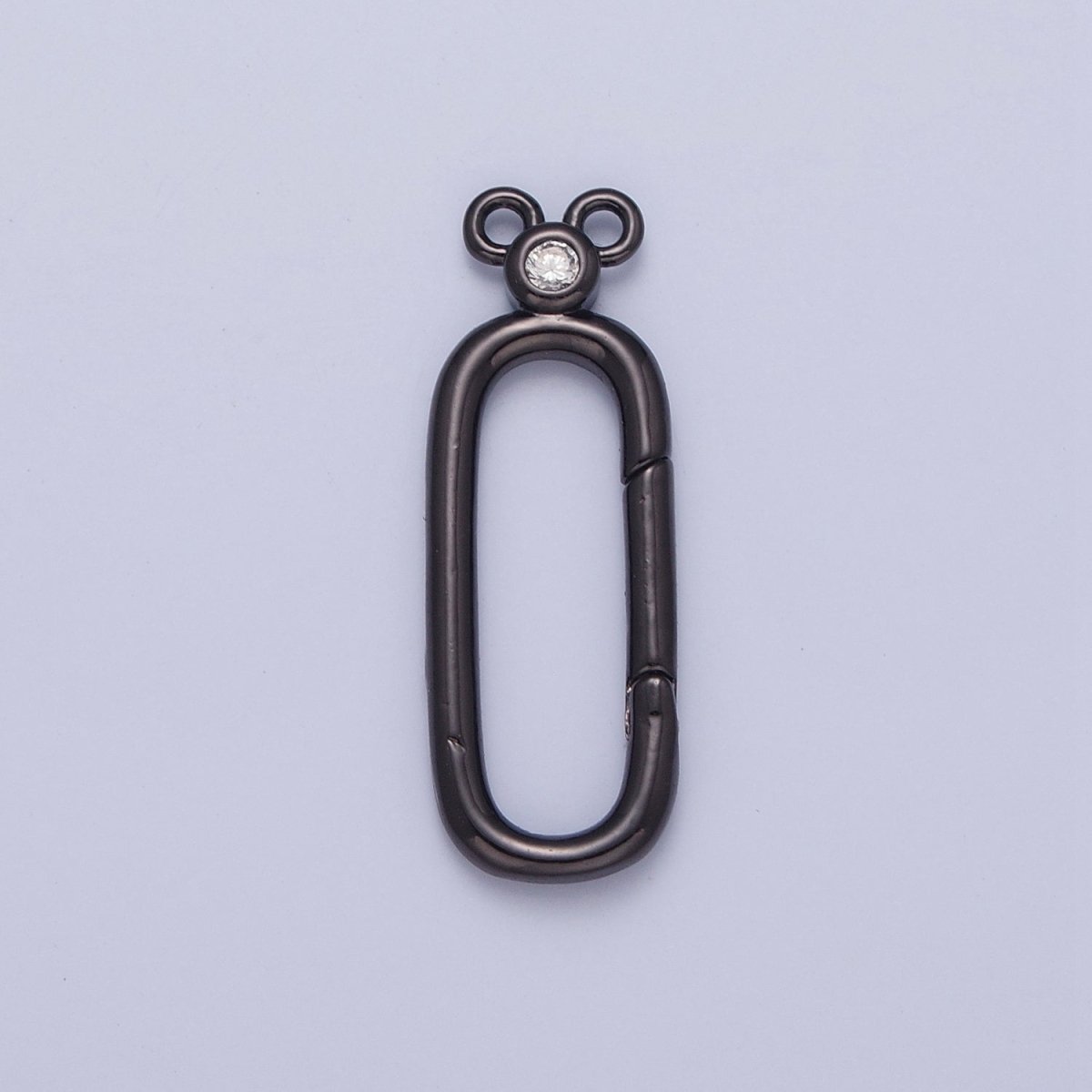 24K Gold Filled Jewelry Closure, Rectangle Toggle Clasps with Cubic Zirconia L-782~L-785 - DLUXCA