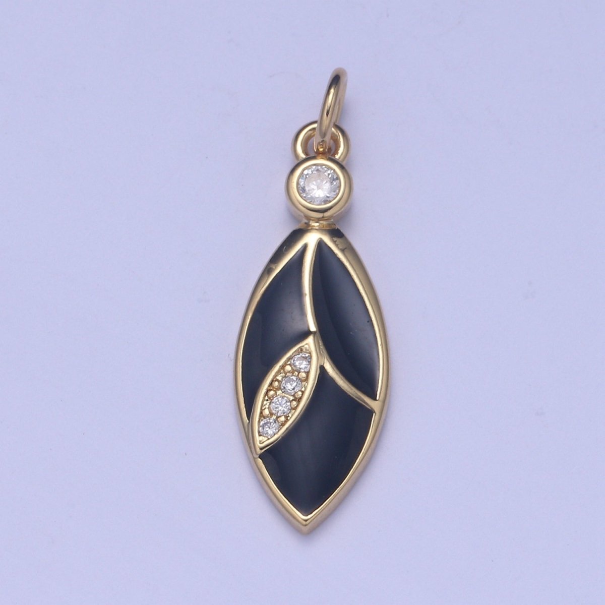 24K Gold Filled Leaf Charm E-286-E-289 - DLUXCA