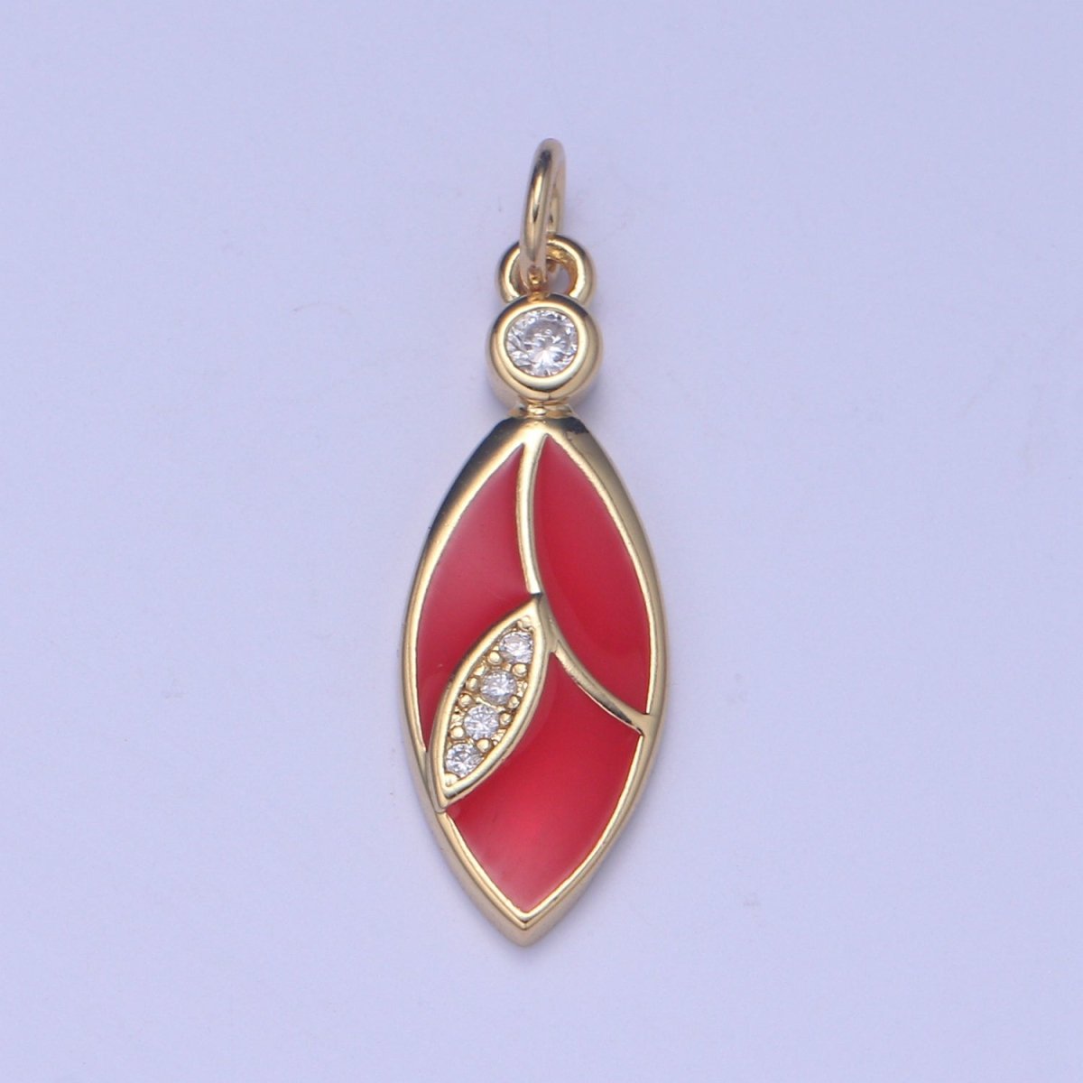 24K Gold Filled Leaf Charm E-286-E-289 - DLUXCA