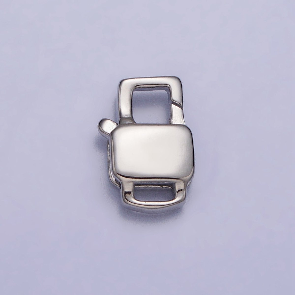 24K Gold Filled Lobster Clasps Geometric Rectangular Jewelry Closure Supply in Gold & Silver | Z-127 Z-128 - DLUXCA