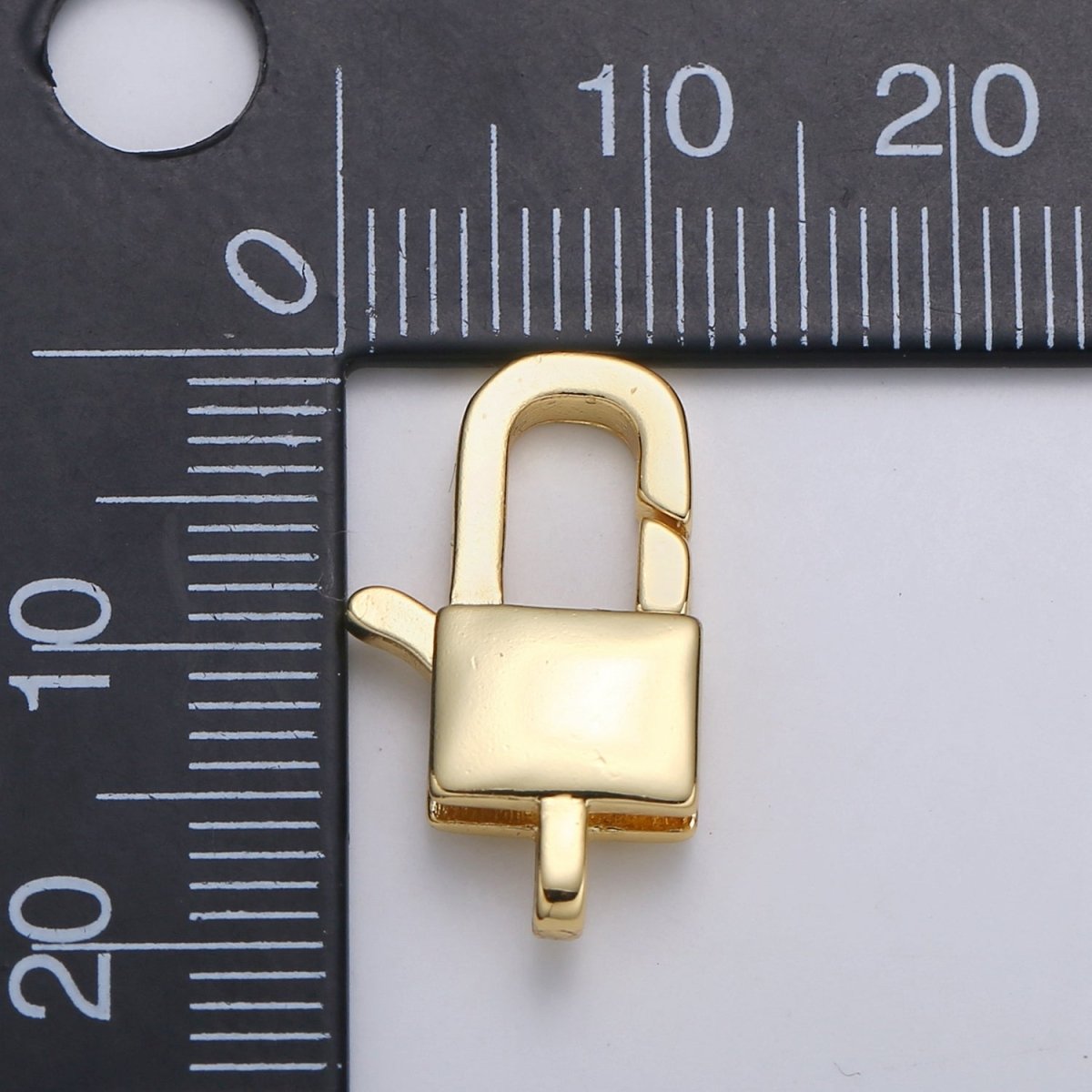 24K Gold Filled Lock Lobster Clasp DIY Jewelry Making Necklace Bracelet L-180 - DLUXCA