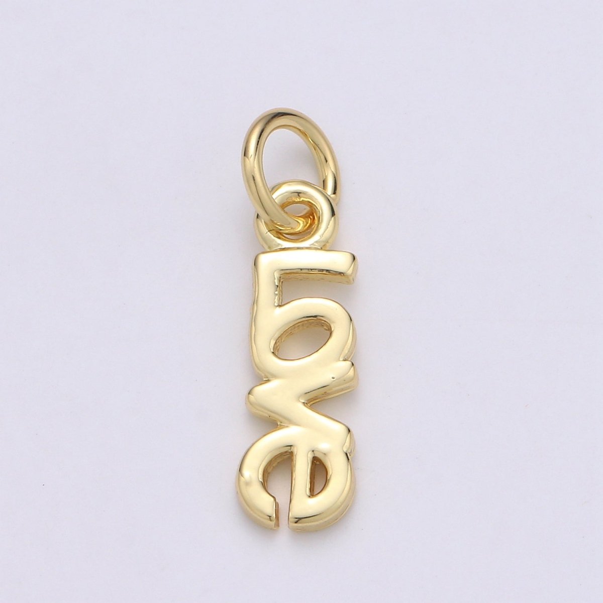 24K Gold Filled "LOVE" Charm D-920 - DLUXCA