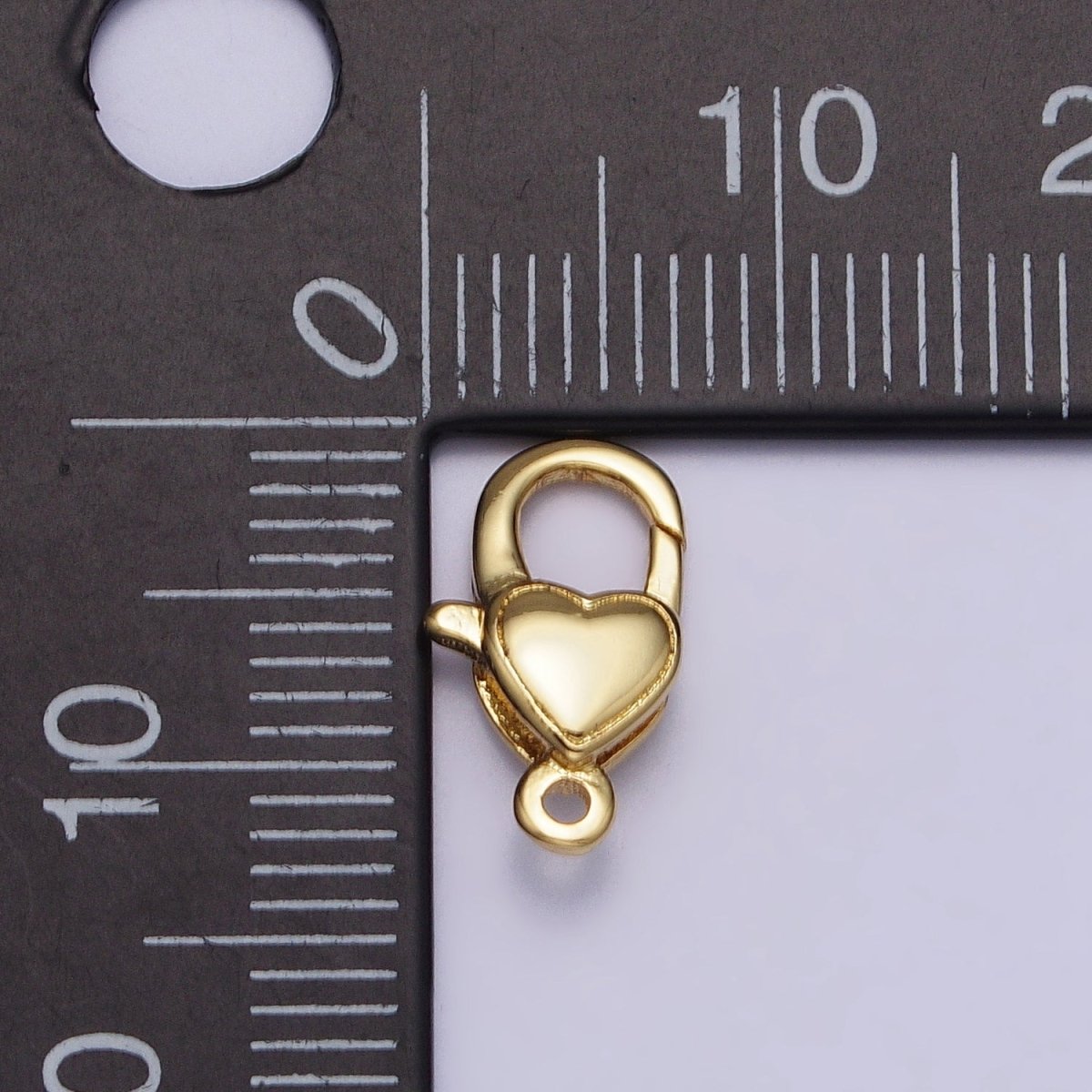 24K Gold Filled Love Heart Oval Lobster Clasps Jewelry Closure Supply in Gold & Silver | Z-129 Z-130 - DLUXCA