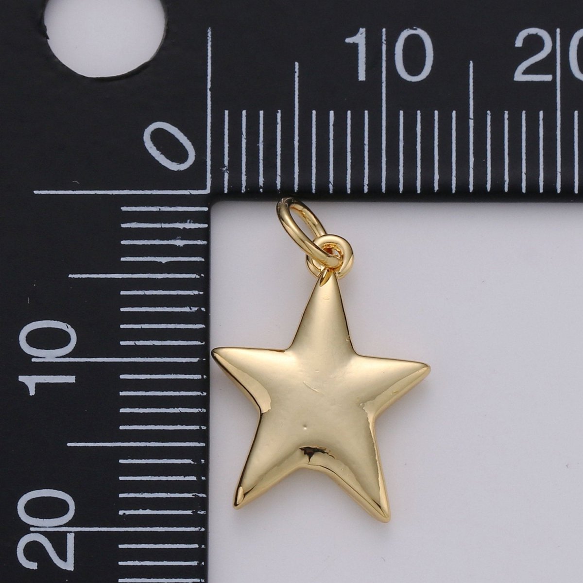 24K Gold Filled Mini Star Charms Double Sided charm for Necklace Earring Bracelet Jewelry Making Supply Celestial Jewelry D-439 - DLUXCA