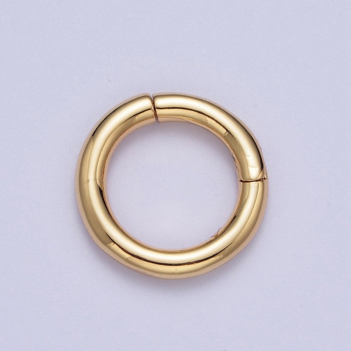 24K Gold Filled Minimalist Spring Gate Ring Findings For Jewelry Making L-933 L-934 - DLUXCA