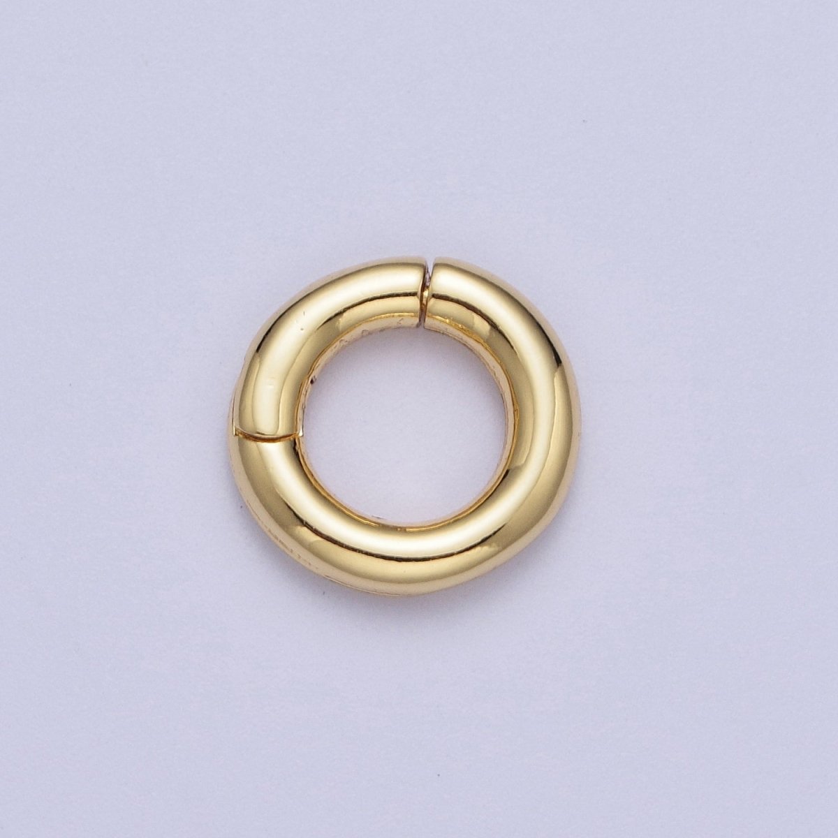 24K Gold Filled Minimalist Spring Gate Ring Findings For Jewelry Making L-933 L-934 - DLUXCA