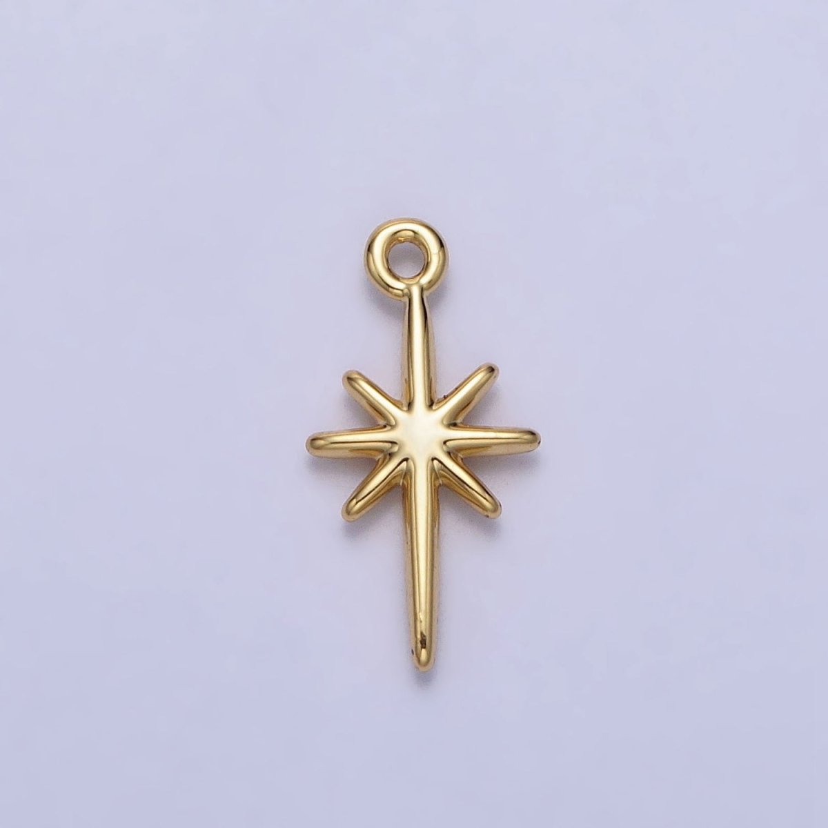 24K Gold Filled North Star Celestial15.8mm Add-On Charm in Gold & Silver | AC333 AC716 - DLUXCA