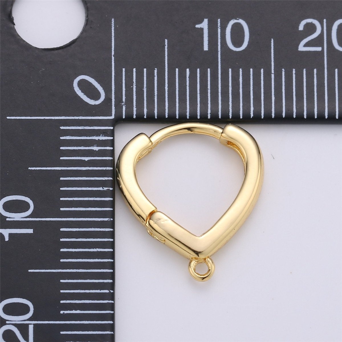 24k Gold Filled Oval Easy Snap Earring with Jump Ring, Earring Supplies for DIY Earring Jewelry, Snap Click On Earring, Oval Shape K-467 K-867 - DLUXCA