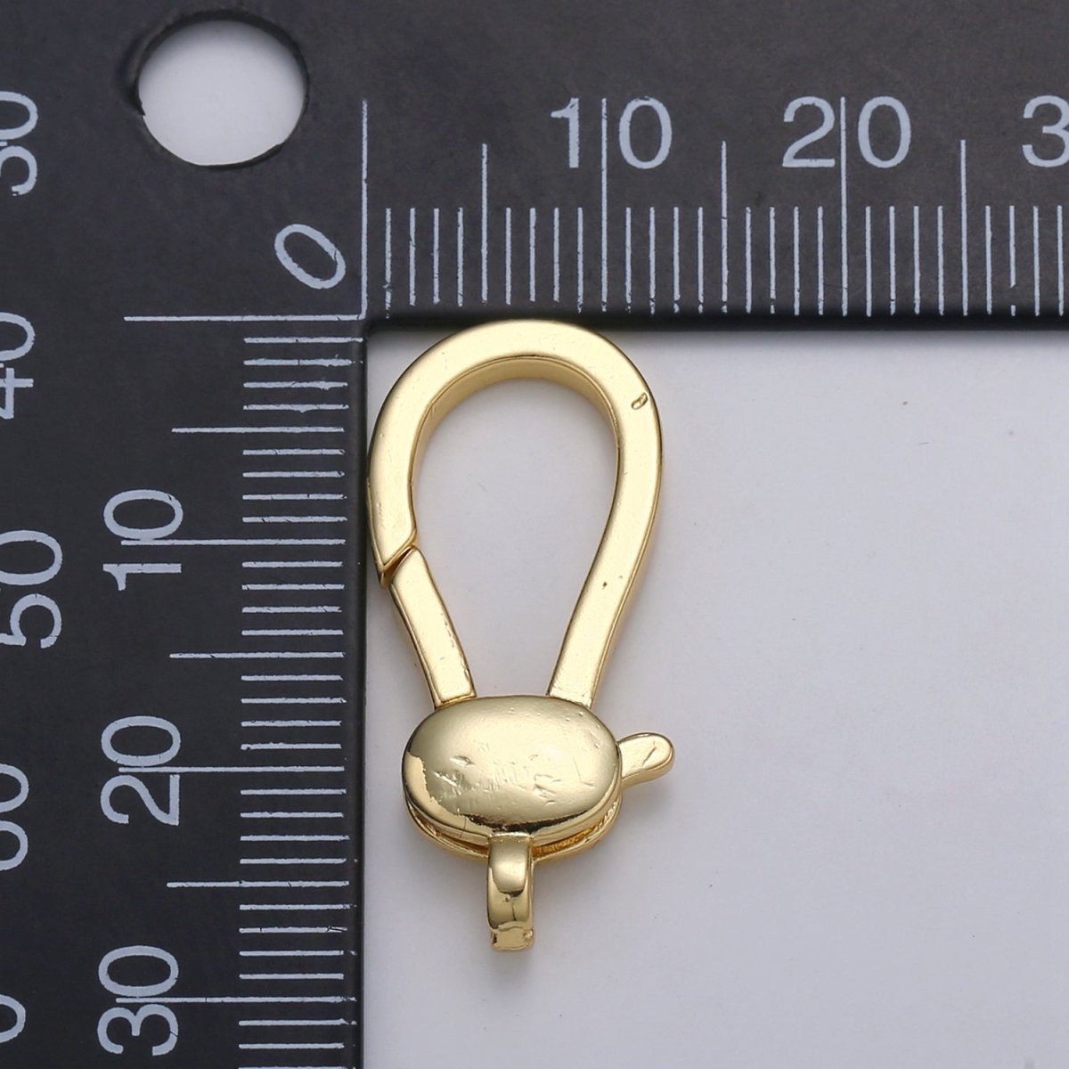24K Gold Filled Oval Lobster Clasp Supplies Kit DIY Jewelry Making Bracelet Necklace L-178 - DLUXCA