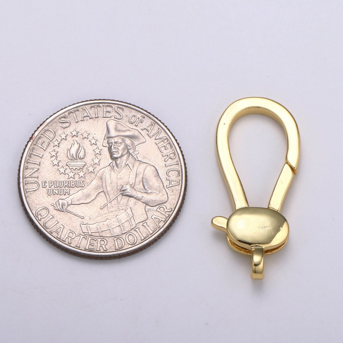 24K Gold Filled Oval Lobster Clasp Supplies Kit DIY Jewelry Making Bracelet Necklace L-178 - DLUXCA