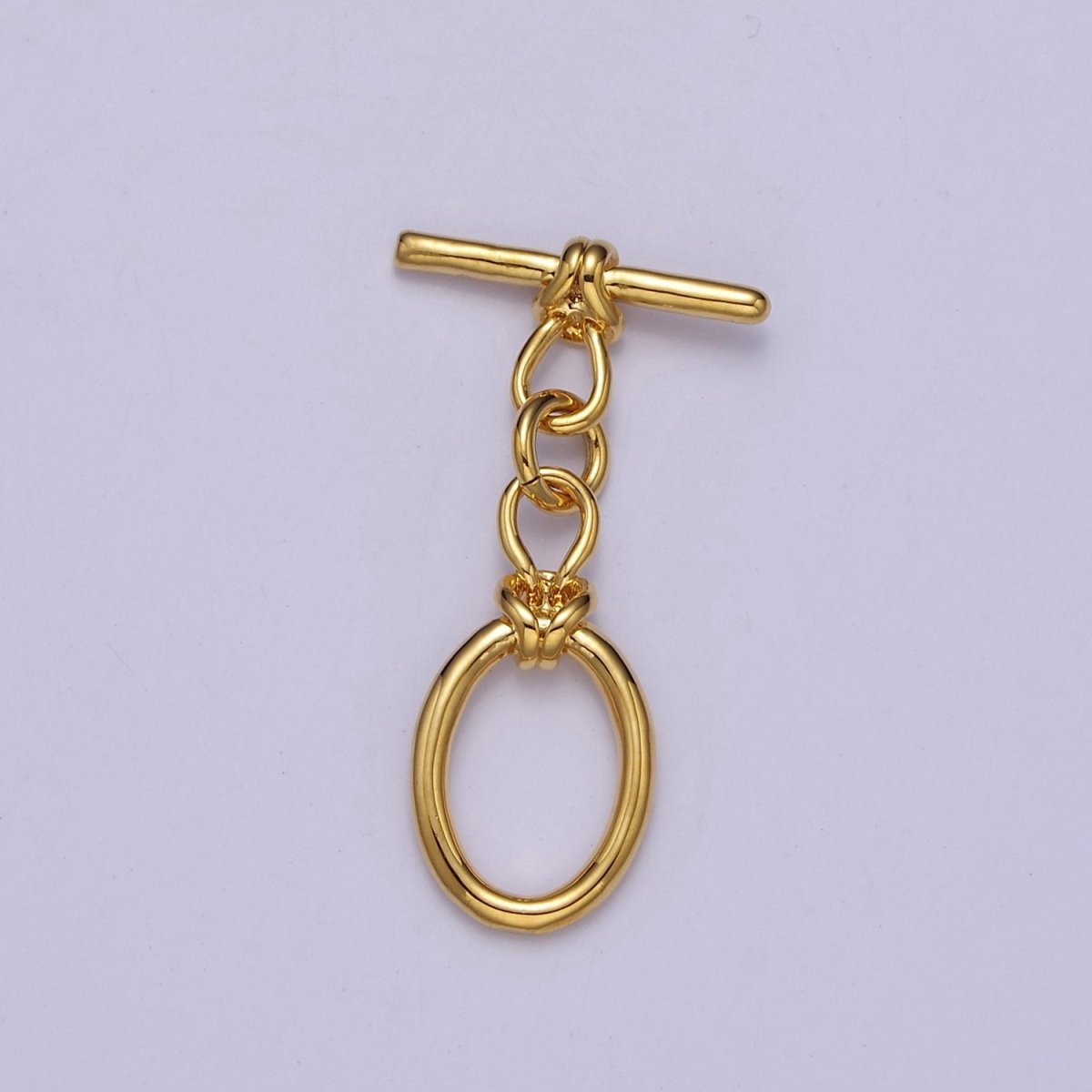 24k Gold Filled Oval Toggle Clasp, Jewelry Clasp OT Clasp Findings L-699 L-700 L-701 - DLUXCA
