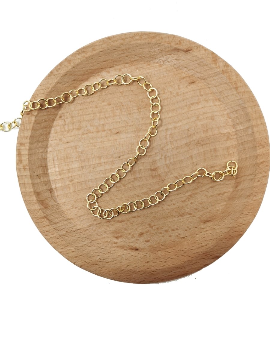 24K Gold Filled ROLO Chain by Yard, 6mm Width, Wholesale Bulk Roll Chain For Jewelry Making, Necklace Bracelet Anklet Component Supply | ROLL-079 Clearance Pricing - DLUXCA