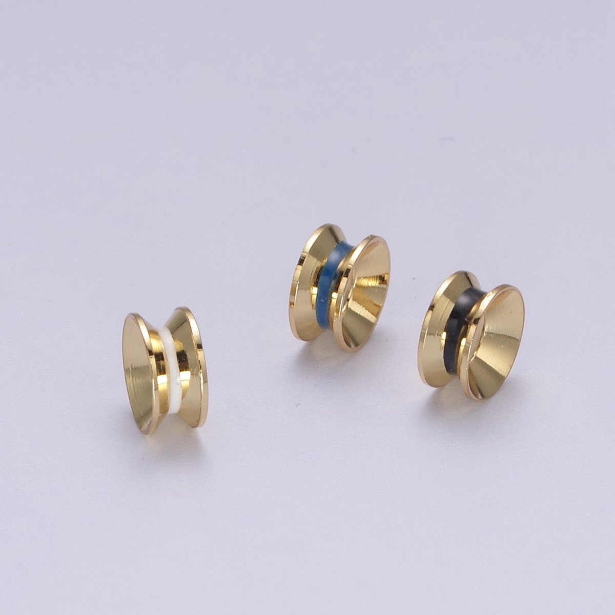 24K Gold Filled Rondelle Bead Spacer for Bracelet Necklace Supply B-114 B-117 B-122 - DLUXCA