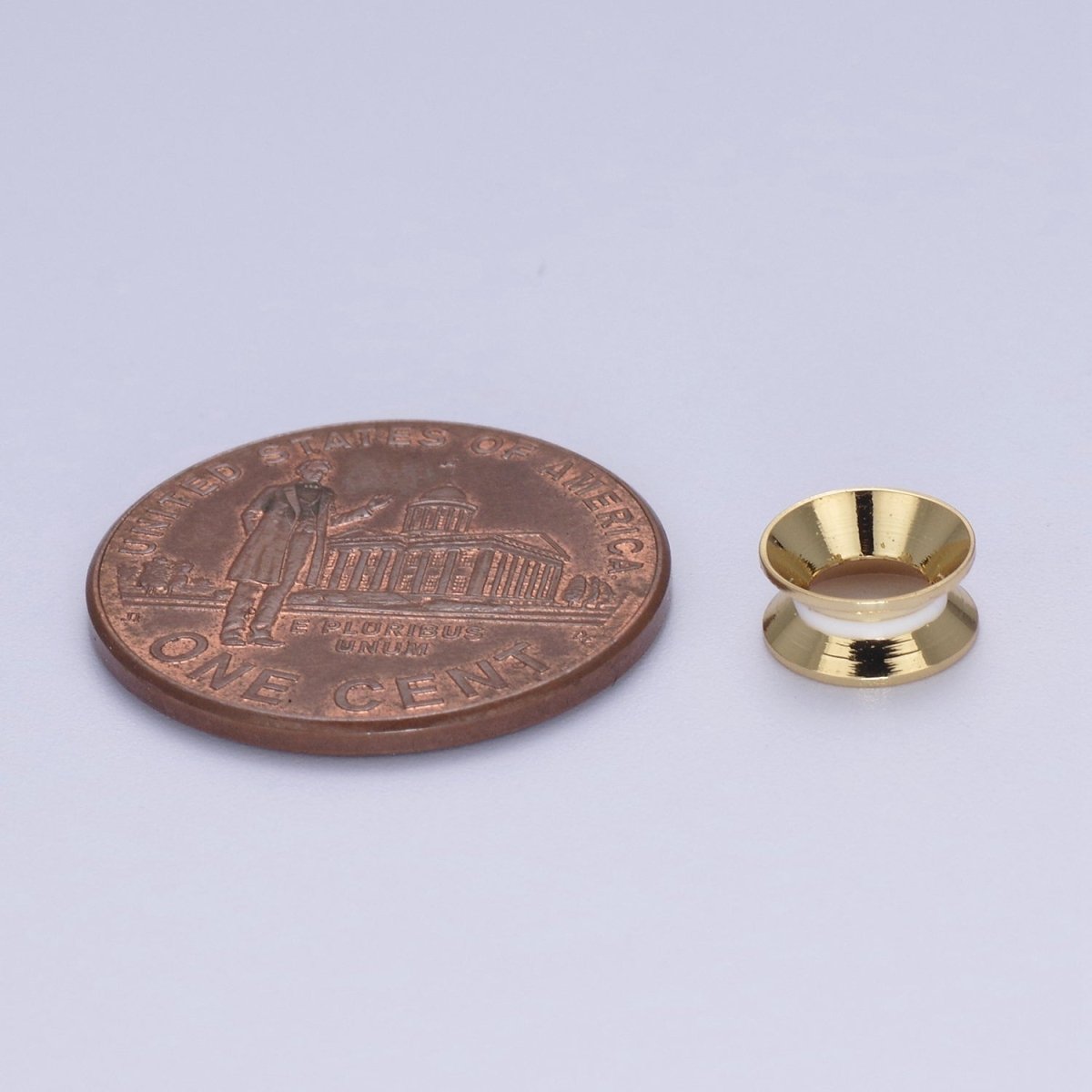 24K Gold Filled Rondelle Bead Spacer for Bracelet Necklace Supply B-114 B-117 B-122 - DLUXCA