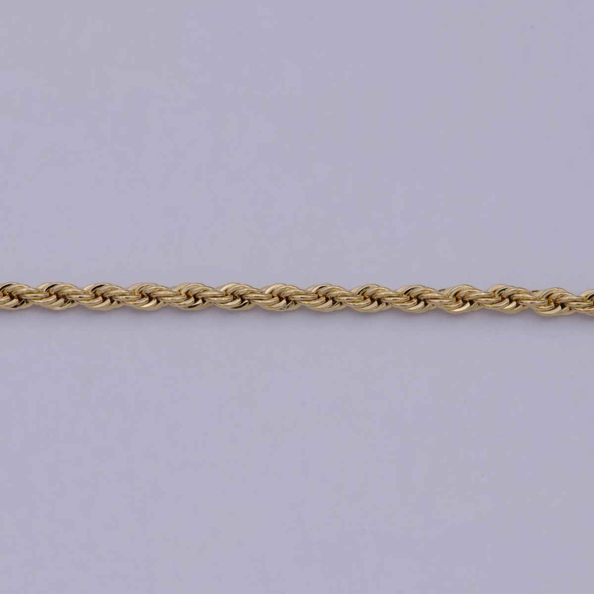 24K Gold Filled Rope Chain by Yard, Gold Twisted Chain by Yard