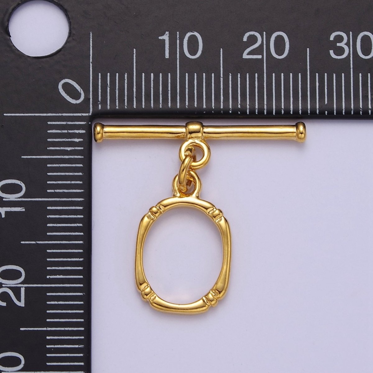 24k Gold Filled Round Oval Clasp, Jewelry Clasp OT Clasp Findings L-684 L-685 L-686 - DLUXCA