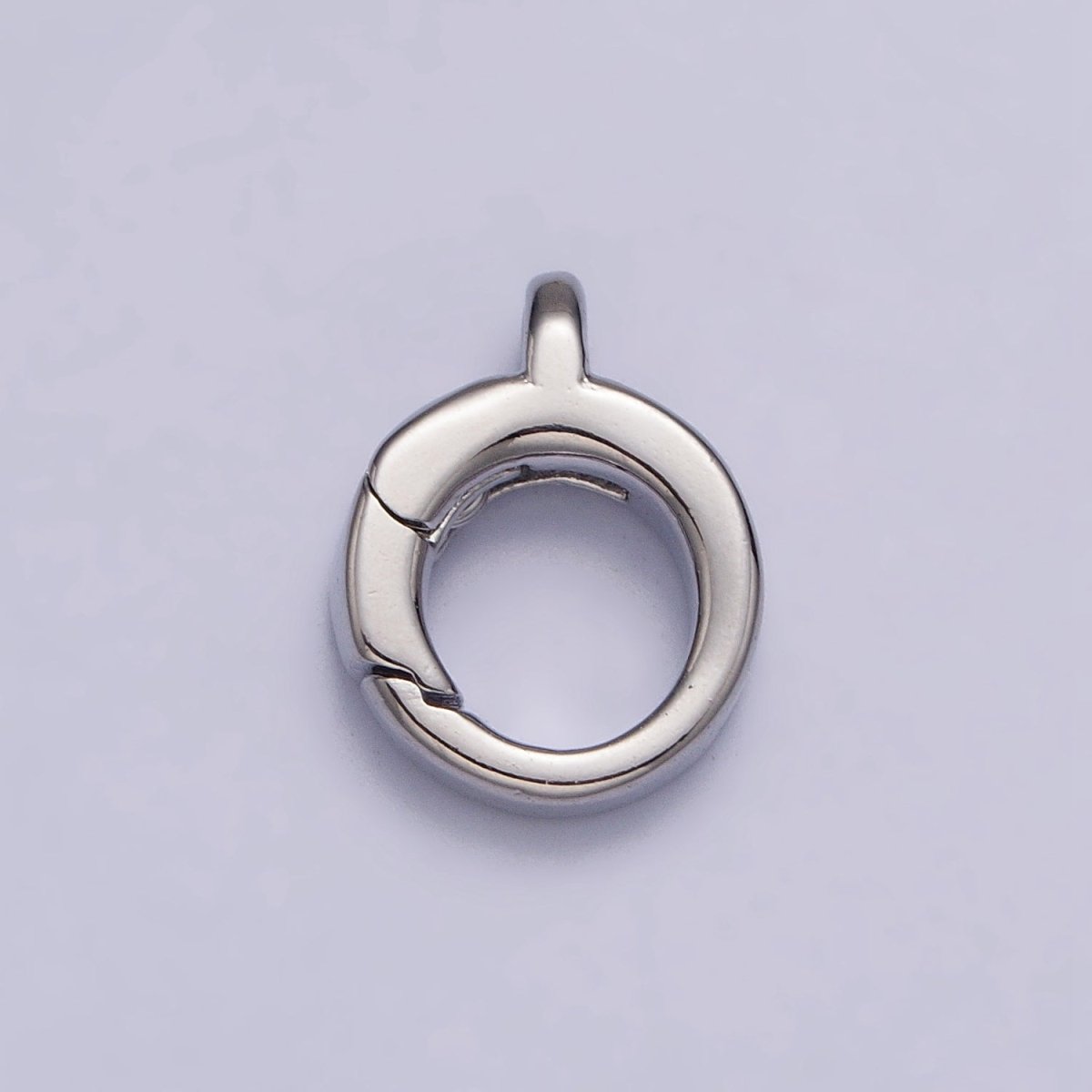 24K Gold Filled Round Push Triggerless Clasps Jewelry Closure Supply in Gold & Silver | Z-131 Z-132 - DLUXCA