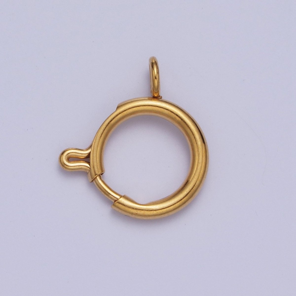 24K Gold Filled Round Spring Ring Closure Clasps For DIY Jewelry Making L-892-L-899 L-905 - DLUXCA