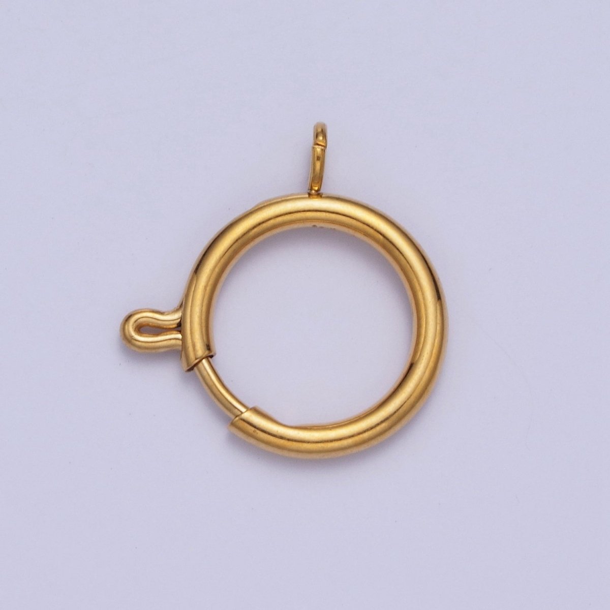 24K Gold Filled Round Spring Ring Closure Clasps For DIY Jewelry Making L-892-L-899 L-905 - DLUXCA